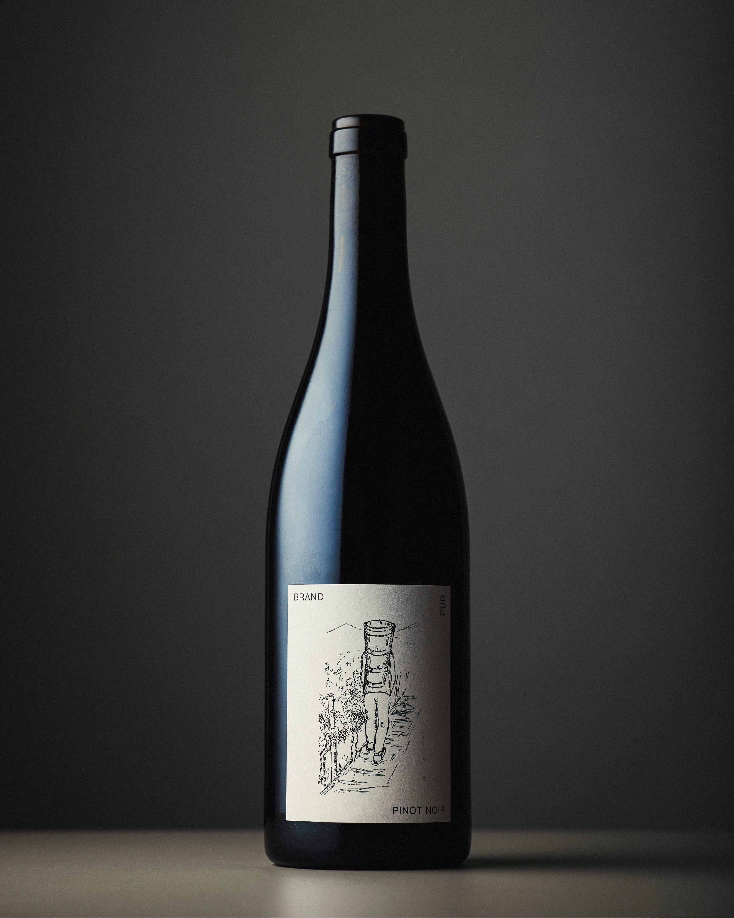 Pinot Noir 2022 Naturwein Flaschenfoto